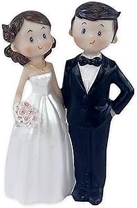 4.7"Wedding Cake Toppers Bride and Groom Figures Ornament Gifts Party Decorations