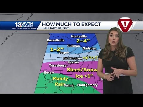 Alabama Winter Storm: Snow, sleet, and freezing rain all in the weather forecast on Friday, Patch...