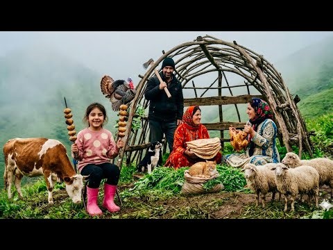 Adventure in the Mountains | Grazing Cows, Baking Local Bread & Cooking Fried Chicken