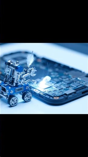 dumb robot burned the pcb #aianimation #ai #veo3 #mini #robot #shorts