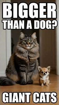 These Cats Are MASSIVE 😳 5 Biggest Cat Breeds in the World #catfacts #cat #catbreeds