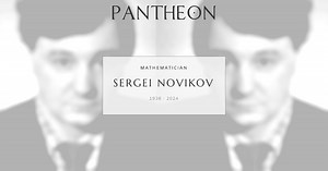 Sergei Novikov Biography | Pantheon