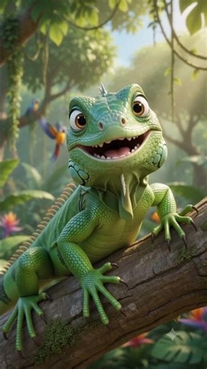 🦎 Amazing Iguana Facts for Kids! 🌿 | Learn About Iguanas in a Fun Way #kids #kidslearning #abcs
