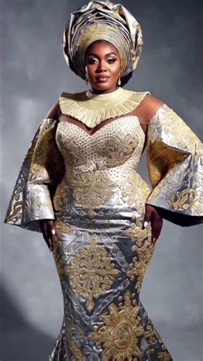 Luxury African Couture Gown for Plus Size Women 👑✨ | Timeless Elegance #shorts