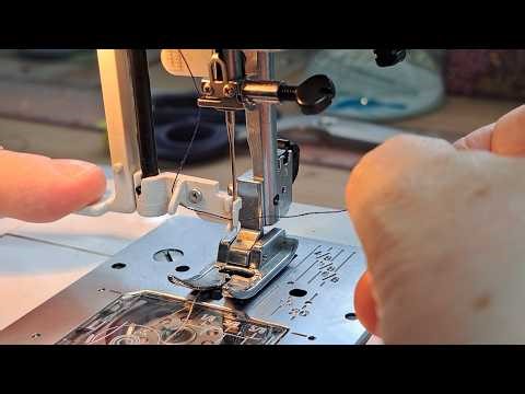 Needle threader on Janome sewing machine Sewist 525S
