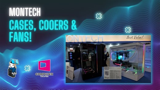 Montech at Computex: New cases, coolers, and fans!