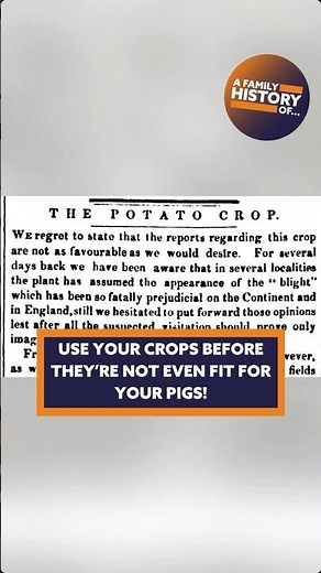 "Eat your crops before they become worse than pig food" | A Family History Of...