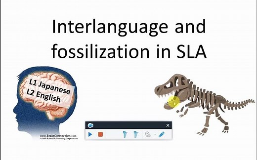 Interlanguage and fossilization in SLA (Second Language Acquisition)中介语化石化