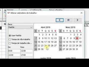 ProjectLibre (Aula 02): Calendários e Informações do Projeto