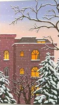 아크릴과슈로 겨울풍경 그리기 #화방넷 #협찬