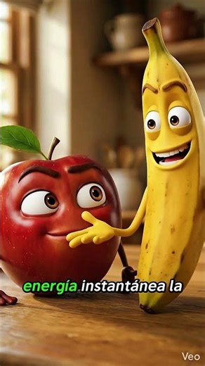 Plátano vs Manzana 🍌🍎 ¿Cuál es REALMENTE mejor? #animacion #comida #comedia
