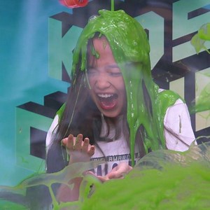 who wouldve thought id ever get slimed in the slime booth?!! 👀💚 #KCASocialSquad #KCA | AC Bonifacio