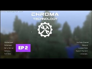 Minecraft ~ Chroma Technology 1.12.2 Modpack~ Ep 2 Exploring the world around us 😍💜😍