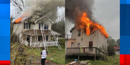 Top floor of Upstate home ‘well involved’ in flames, fire officials say