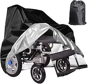 Wheelchair Cover,Electric Wheelchair Cover,Wheelchair Cover for Storage,Waterproof Mobility Scooter Cover, Protector from Dust Dirt Snow Rain Sun Rays,Rolling Walker Cover ，Indoor use