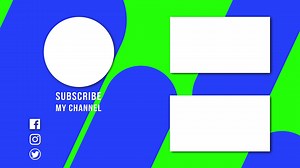 Animation Outro Video Suitable for Any Channel on Green Screen