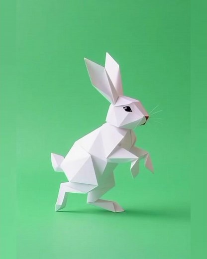 The bear saves the rabbit when the wolf tries to eat the rabbit.