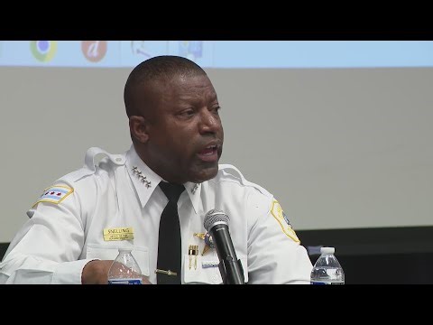Community meeting with CPD superintendent talks about video of police shooting