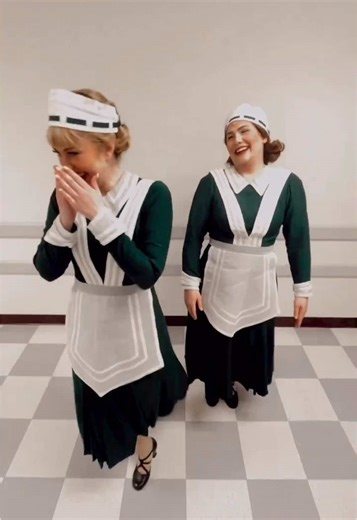 NAME THAT MOVIE! As soon as my bestie @Carly Ann Moore and I went on in @Annie on Tour US together in our maid costumes, we knew we had to do this 🤣🤣🤣 #millennial #princessdiaries #theatre #broadway #anniethemusical