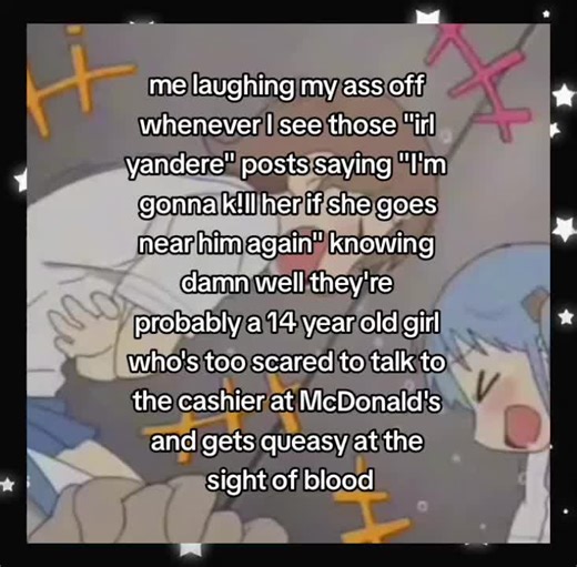 you aren't gonna do shit 🗣️⁉️ nobody wants him anyways girl⁉️⁉️ #irlyandere #yandere