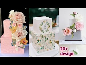 square wedding cake|rectangle wedding cake|two tier square wedding cake