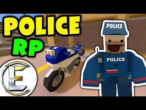 Unturned - POLICE BIKER RP | Speeding tickets and fines and unstable ride ( Roleplay )