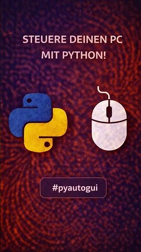 Steuere deinen PC mit Python✅🐍Ganz einfach mit Python + pyautogui ✅💪 #python #coding #tutorial #easy