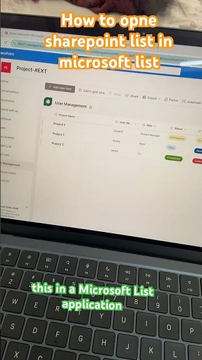 How to open sharepoint list in microsoft list app | #sharepointbasics #office365training #shorts