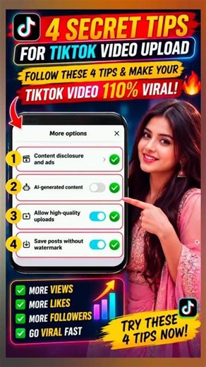 4 Secret TikTok Upload Tips | Make Your Videos Go Viral Fast! 🚀