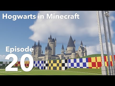 Building Hogwarts in Minecraft - Episode 20 - THE QUIDDITCH PITCH!