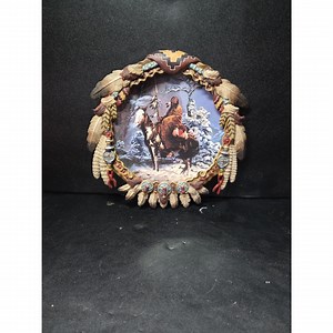 Hamilton Collection Mystic Warrior Hanging Plate, Native American Porcelain Art, 1997 Vintage Southwestern Decor - Etsy