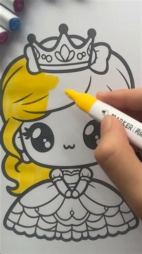 Beautiful Doll Coloring Pages for Kids