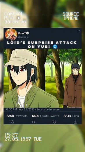 Loid’s surprise attack on Yuri 🥶 || Spy x family || #anime #animeedit #shorts