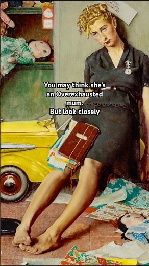 Norman Rockwell’s tired girl |1947| #arthistory #historyexplained #history
