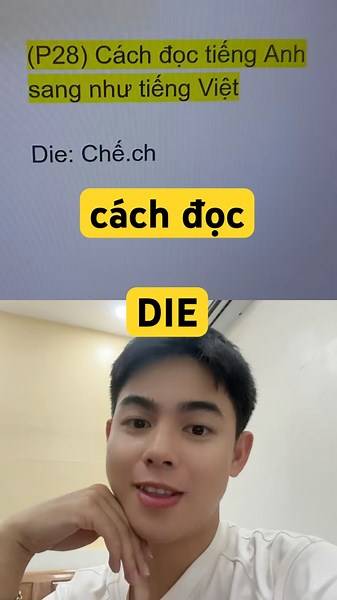 Cách đọc "DIE" tiếng Anh sang như tiếng Việt #haihuoc