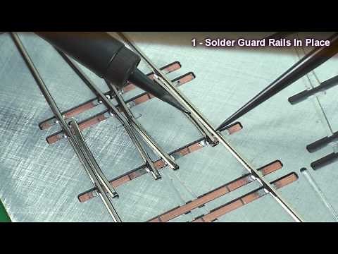 Building A Turnout, Step 7 - Installing The Guardrails