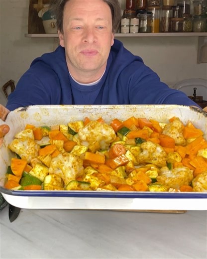 852K views · 9.4K reactions | Peeling veg? FORGET IT! It just adds to the flavour of this delish curry!!  | Jamie Oliver | Facebook