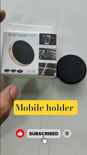 Magnetic car phone mount installation #caraccessories #gadgets