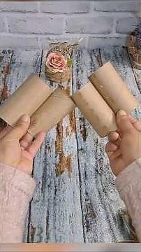 Beautiful idea using toilet paper tubes (don't throw them away anymore) #diy #handmade #crafts