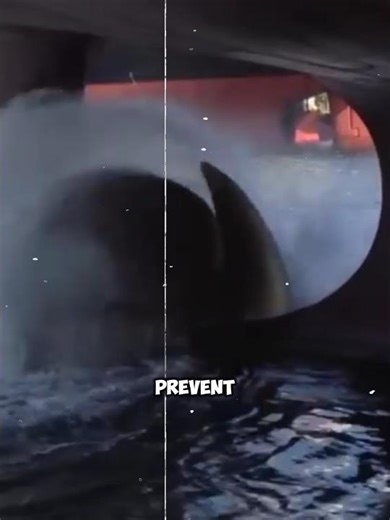 Rope Net Cutter in Large Ships. #facts #shorts