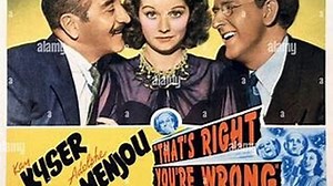 That's Right, You're Wrong (1939) Kay Kyser, Adolphe Menjou, May Robson