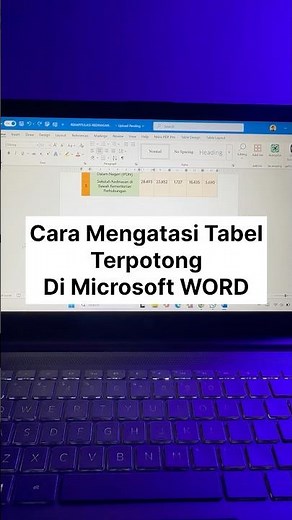🔥Cara mengatasi Tabel yang terpotong (Beda Halaman) di Microsoft WORD #Tutorial
