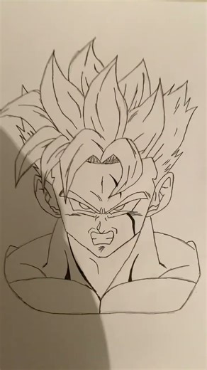 dessin gohan ssj 1 #dragonball #anime #dessin