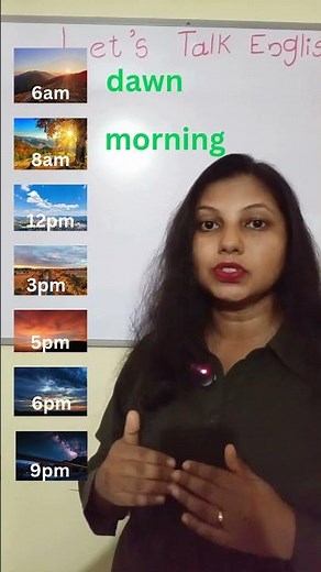 Time of Day Vocabulary | Morning, Afternoon, Evening & Night 🌞🌙 | English Shorts