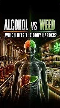 Alcohol vs Weed: Doctor Explains the REAL Body Debate #shorts
