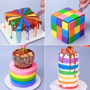 25K views · 2.4K reactions |  Satisfying Rainbow Cake Decorating For Holiday | Yummy Colorful Cake and Dessert Recipe | Transform Cakes | Facebook
