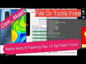 How To Flash Redmi Note 9 (merlin) With Free Sp Flash Tool-Redmi 10X 4G Flash | File Free Download