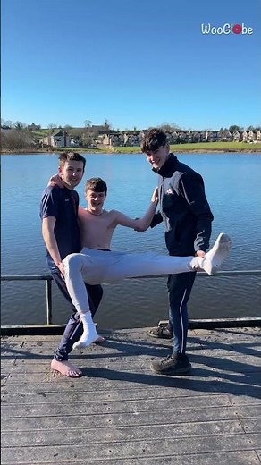 Ice Bucket Challenge Fail: Hilarious Lads' Splash Adventure || WooGlobe