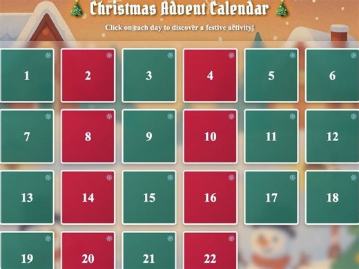 Interactive Christmas Kindness Advent Calendar