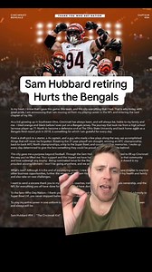 Sam Hubbard retiring has made it even WORSE for the Bengals #bengals #samhubbard #nfl #nfloffseason #nflmemes | Dan Mitchell